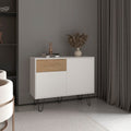 39" Wide Console Table with Two Cabinets, One Drawer and Four Shelves Y6561