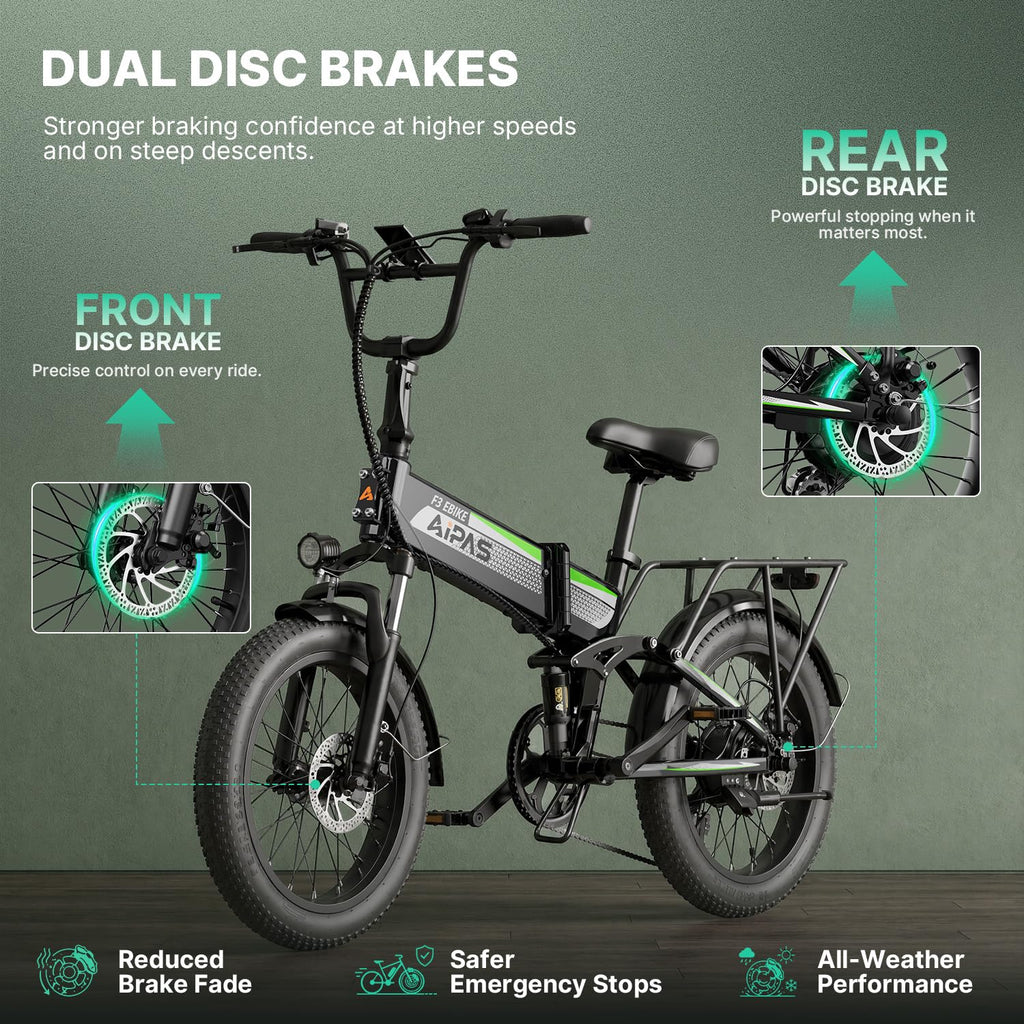 Folding Electric Bike 20" Fat Tire K98369