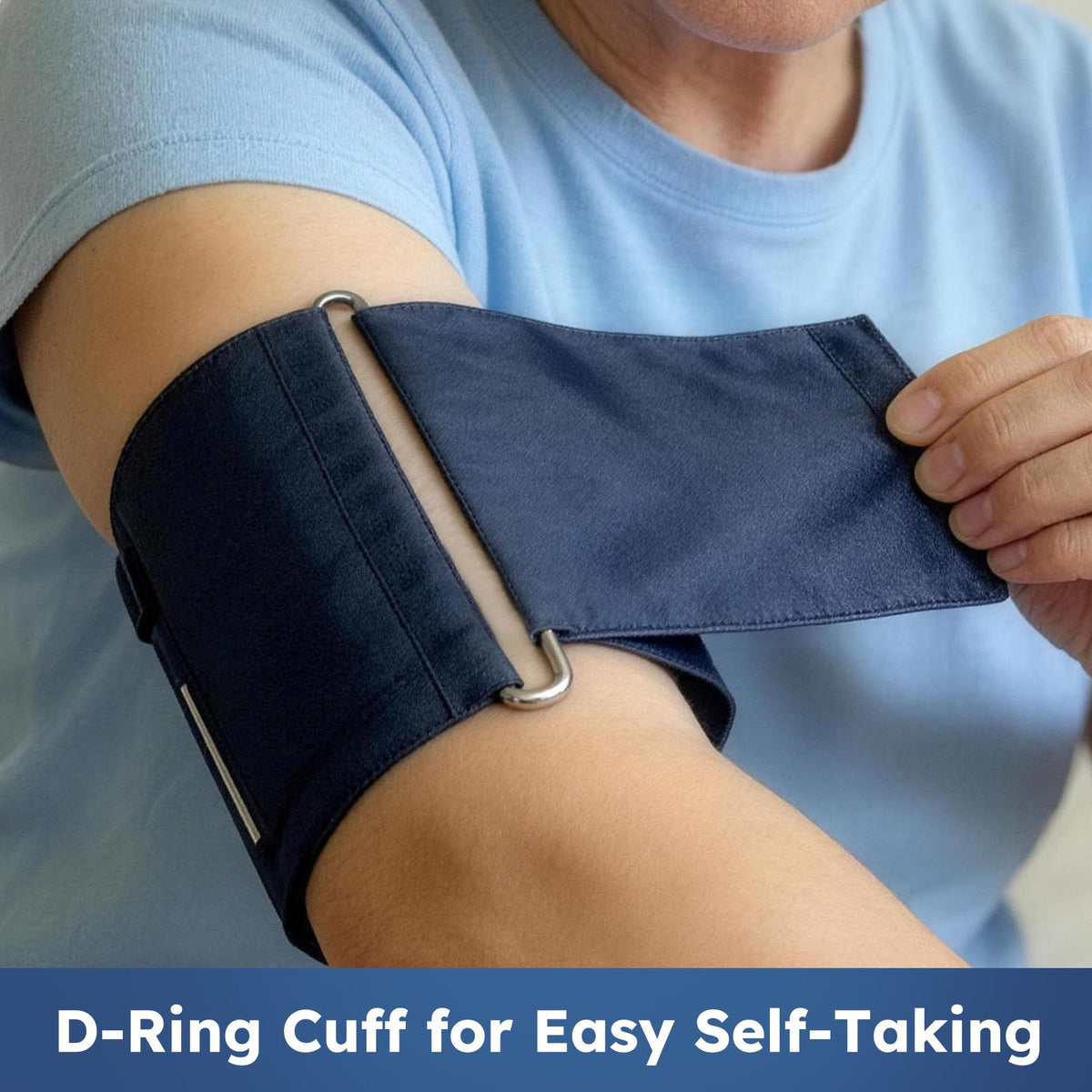 Blood Pressure Cuff and Stethoscope Kit with D-Ring, Standard Adult Size, Navy A633871