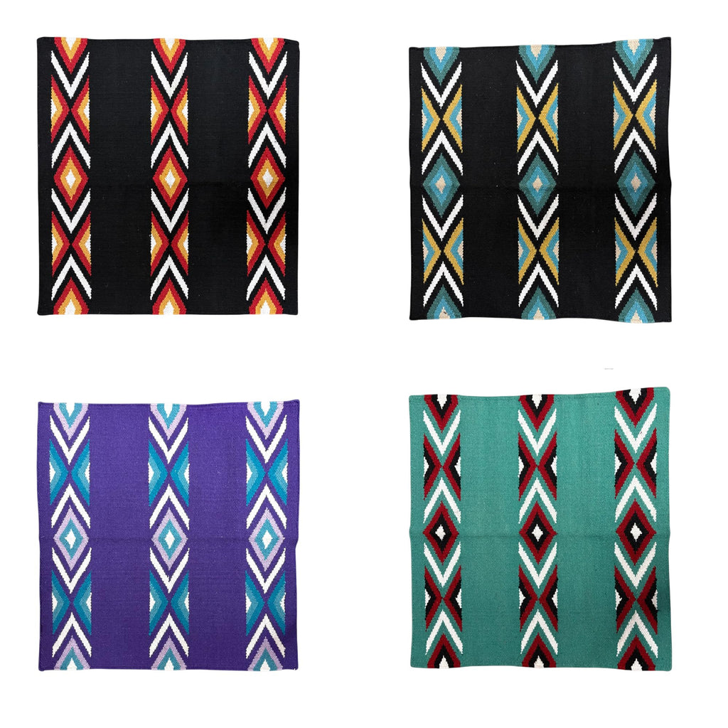 New Zealand Wool Handwoven Horse Saddle Blanket 36x34 Inches W485737