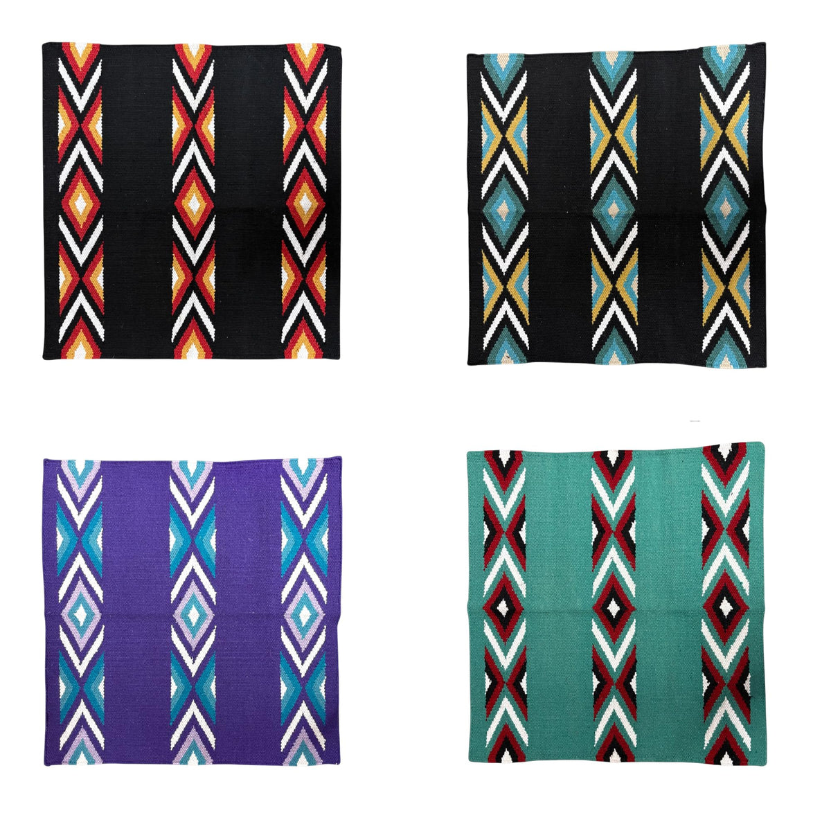 New Zealand Wool Handwoven Horse Saddle Blanket 36x34 Inches W485737