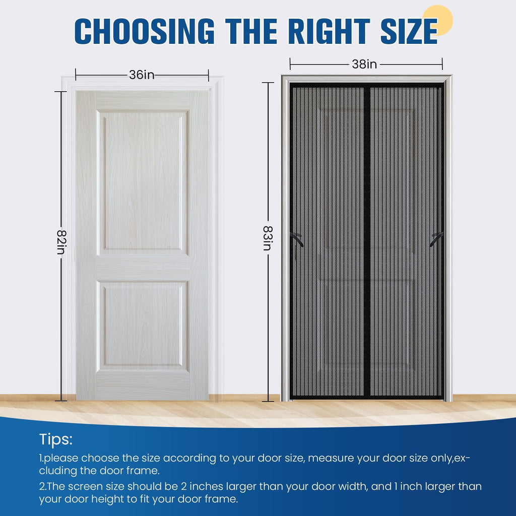 Magnetic Screen Door 38"×83" Z352