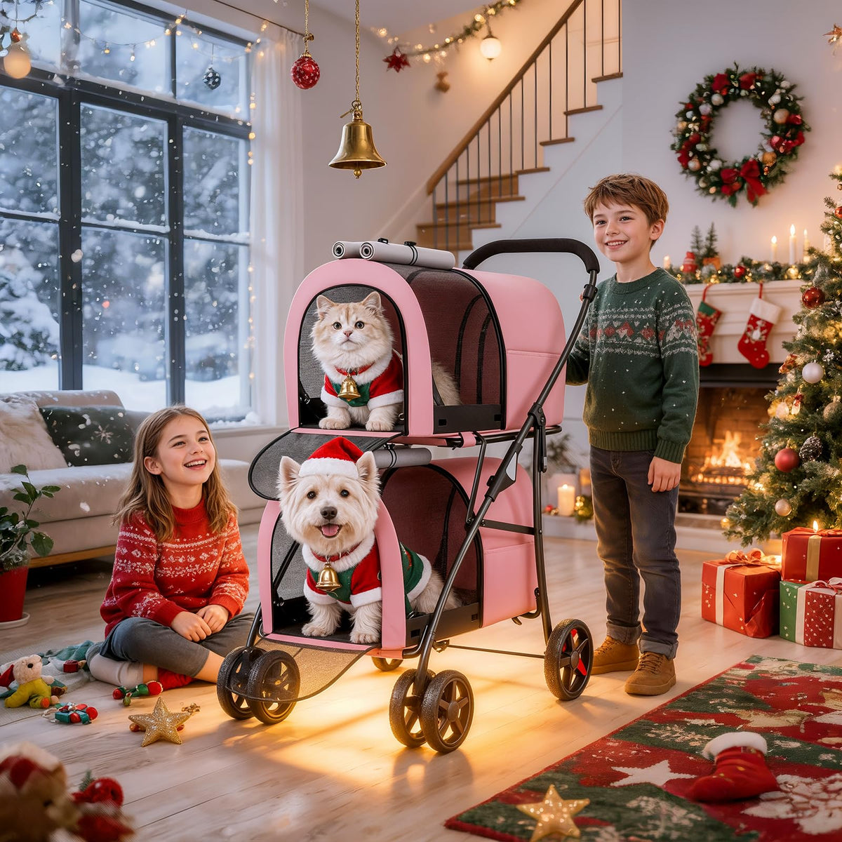 Double Dog Stroller R7665