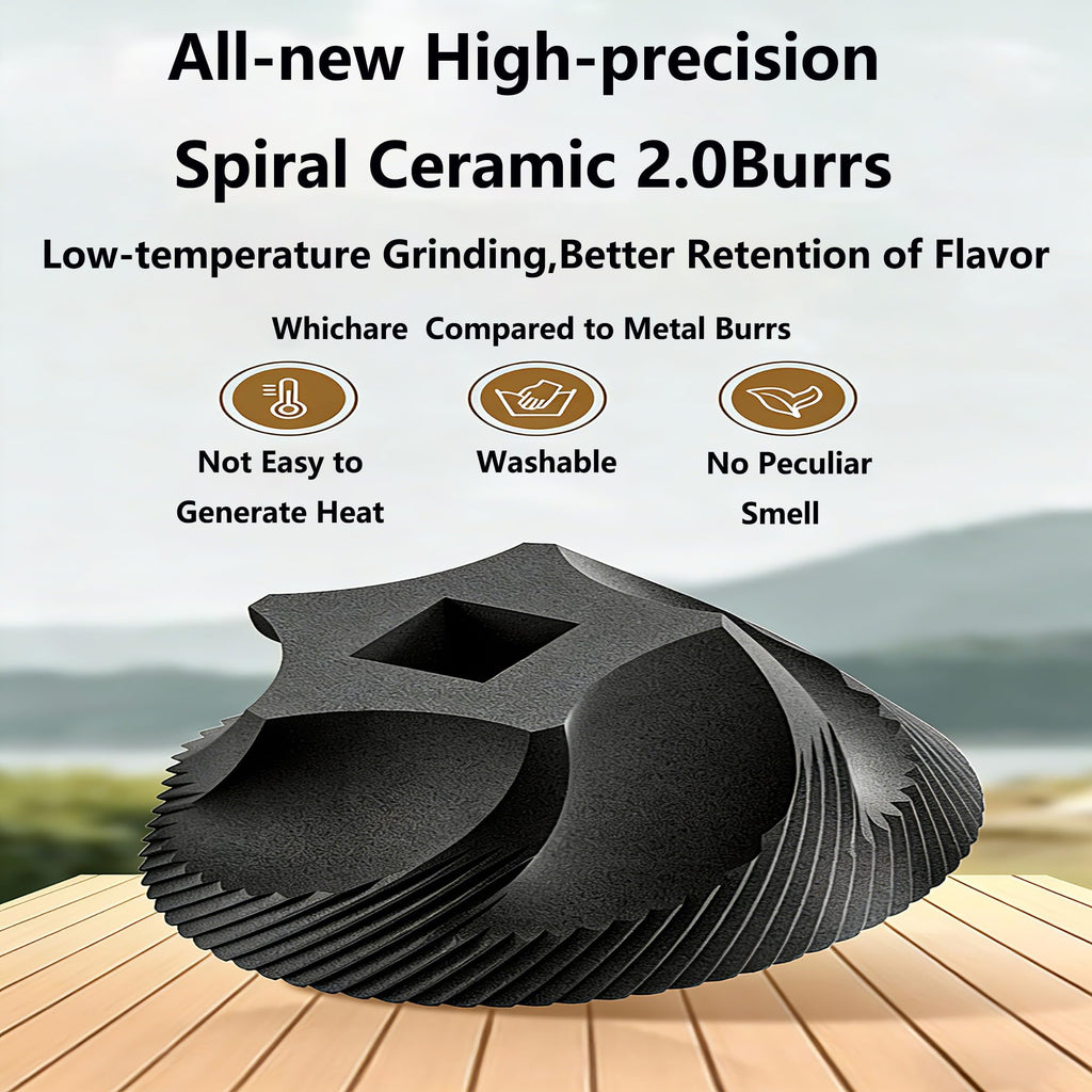 Manual Coffee Bean Grinder with Ceramic Conical Burr N958