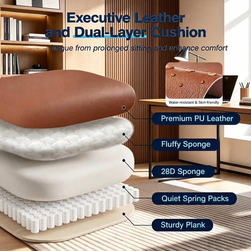 Big and Tall High Back Office Chair with Footrest F30864