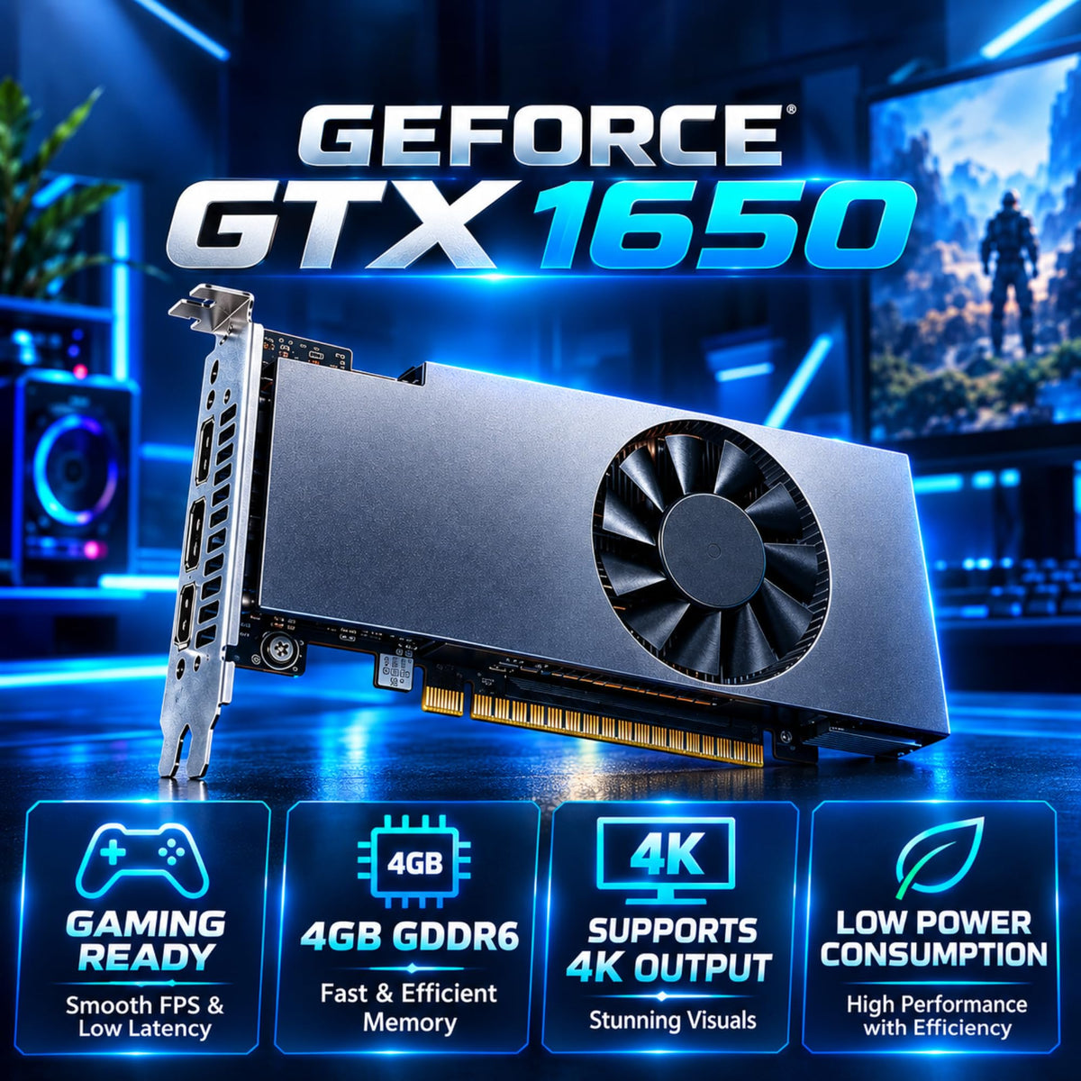 Gaming Desktop PC with 24 Inch Curved Monitor A126