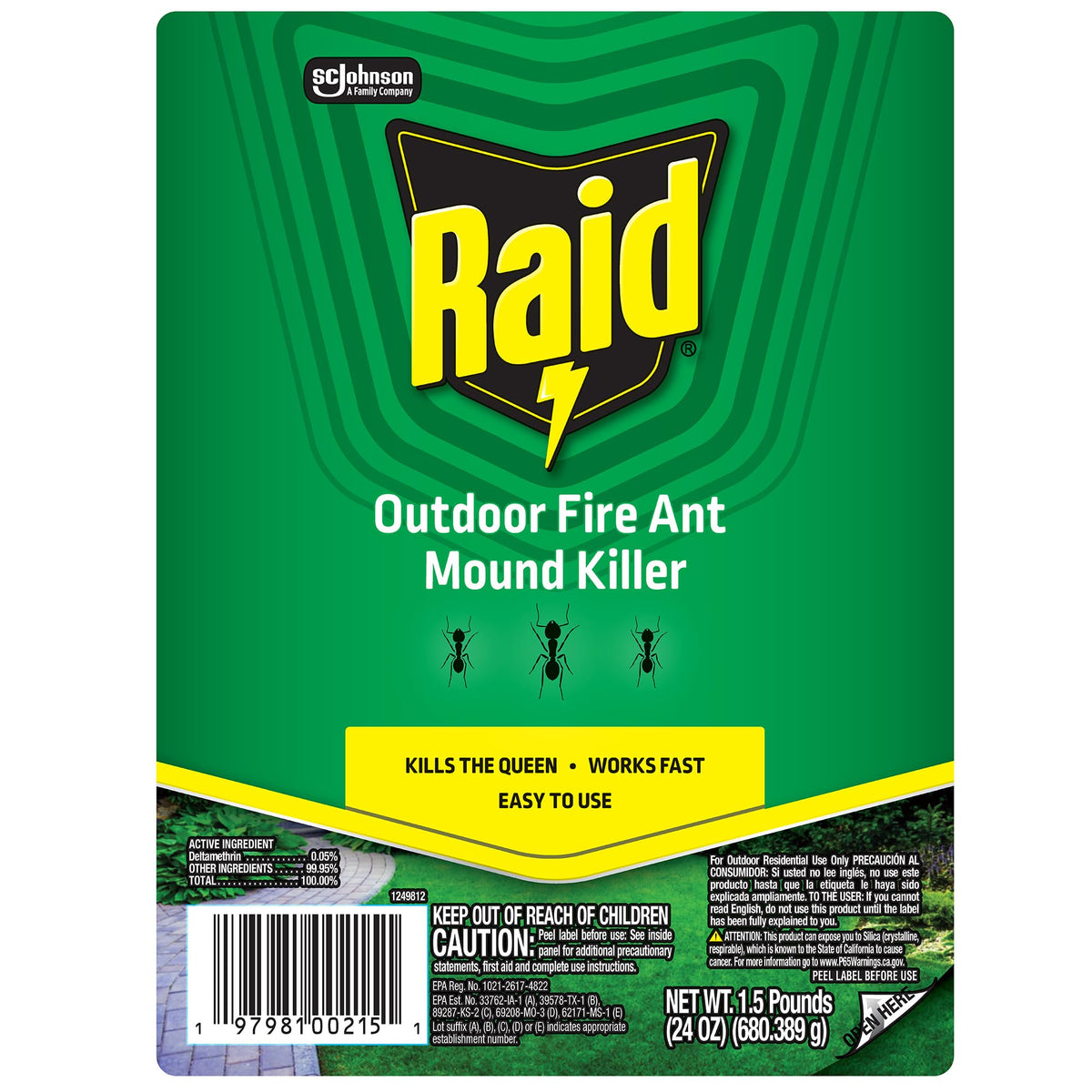 Outdoor Fire Ant Killer Dust 24 oz J1101