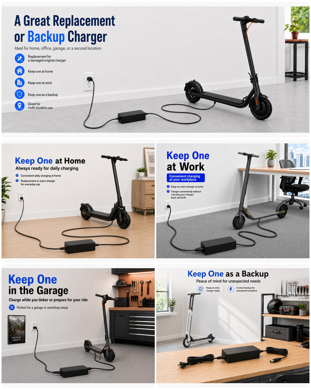 42V 2A Electric Scooter Charger G7723
