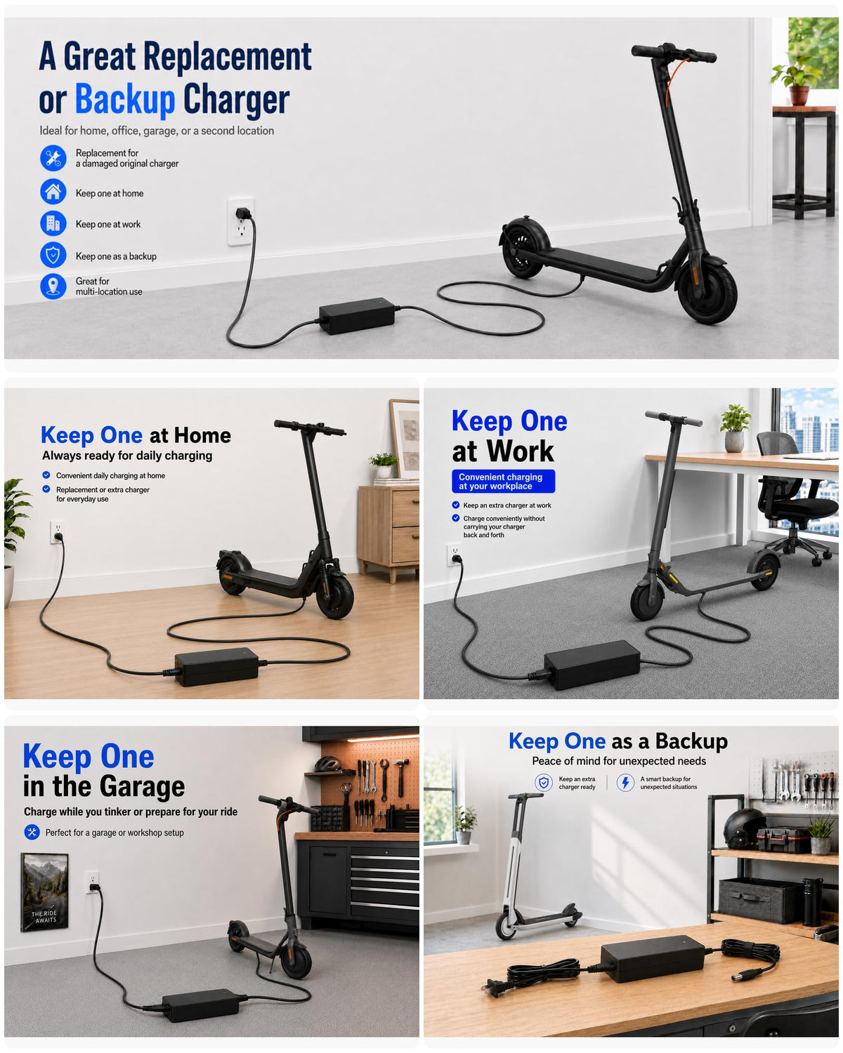 42V 2A Electric Scooter Charger G7723