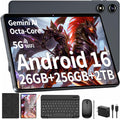Black Android 16 Tablet with Keyboard G192363