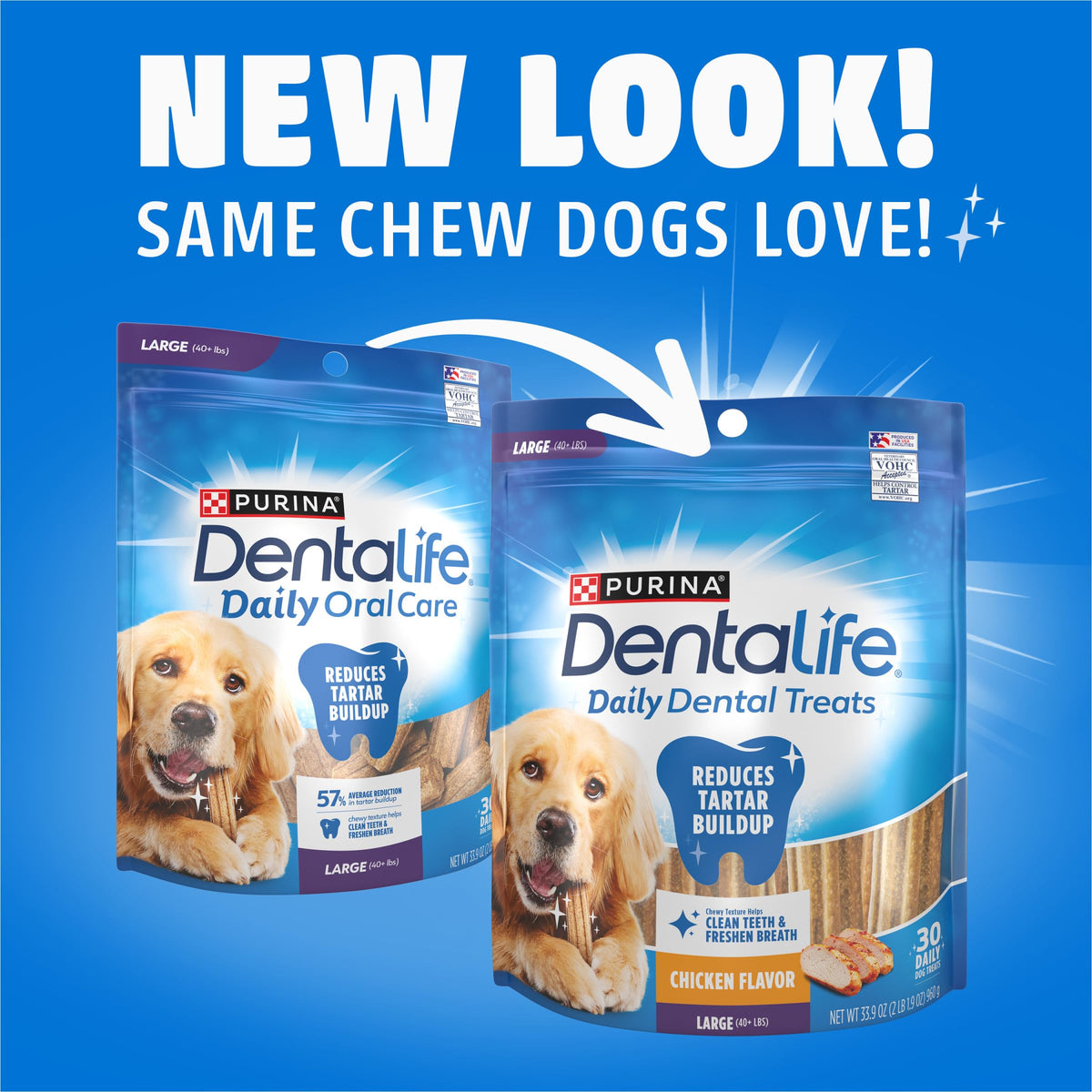 Daily Oral Care Dental Chews for Large Dogs 90 ct S82827