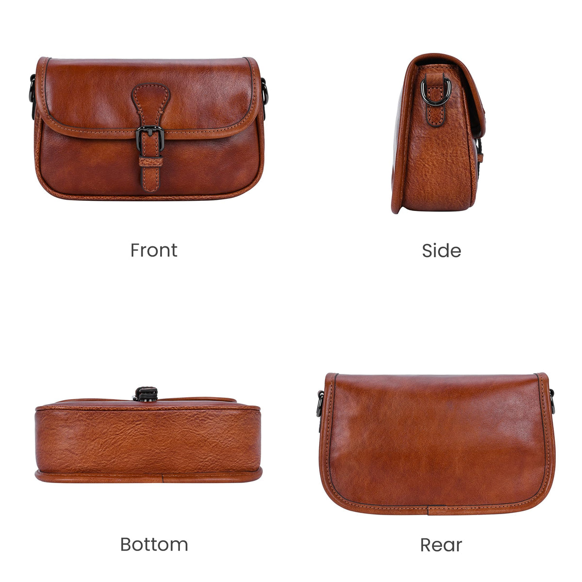 Leather Small Crossbody Bag Q563