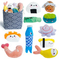 10 PC Squeaky Plush Dog Toys with Bag S67689