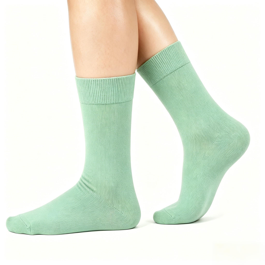 Women's 6 Pairs Bamboo Viscose Crew Socks I1843