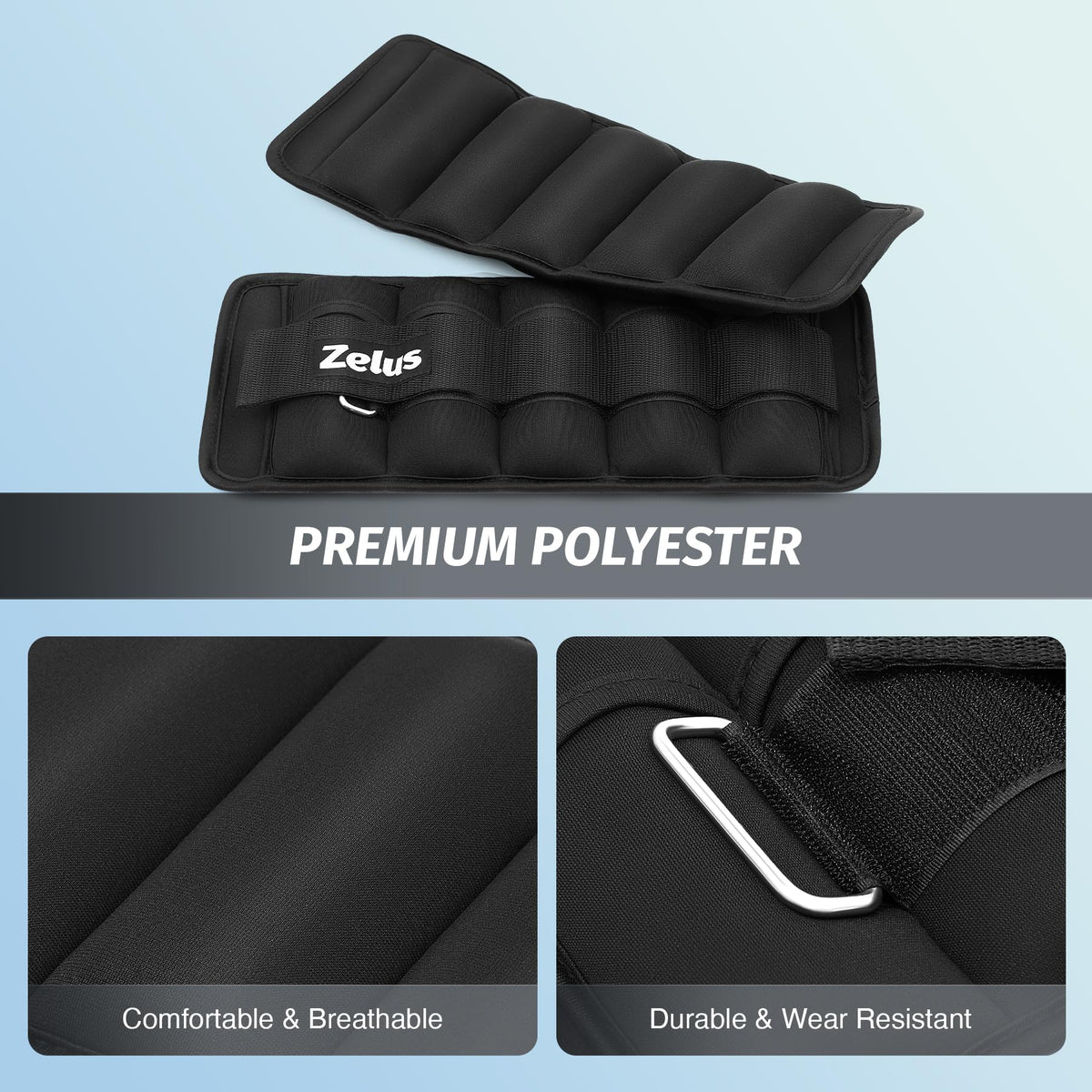Adjustable Ankle Weights Set with Removable Sandbags H1705