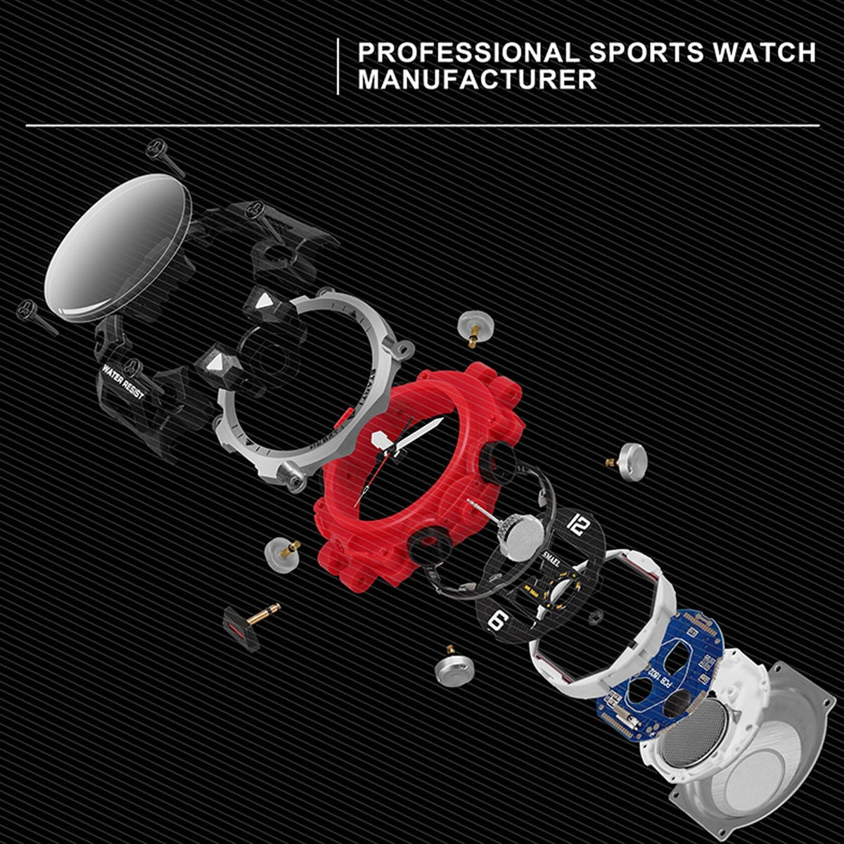 Water Resistant LED Digital Wrist Watch L72009