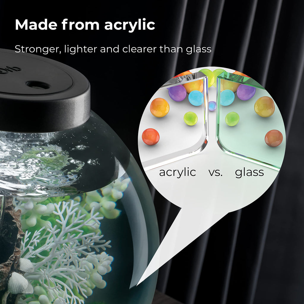 15 Acrylic Aquarium with White LED Lights N77286
