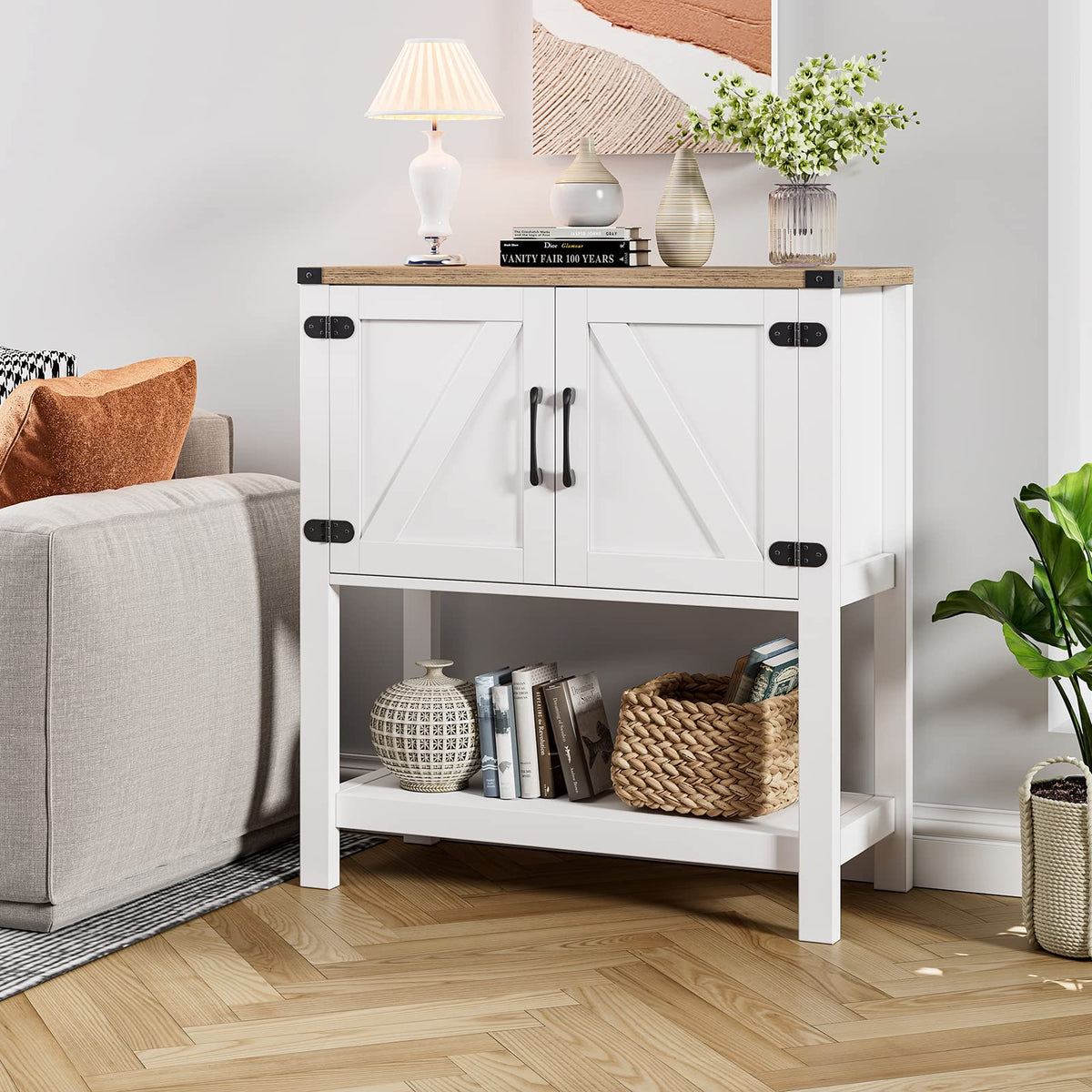 White Console Table E718
