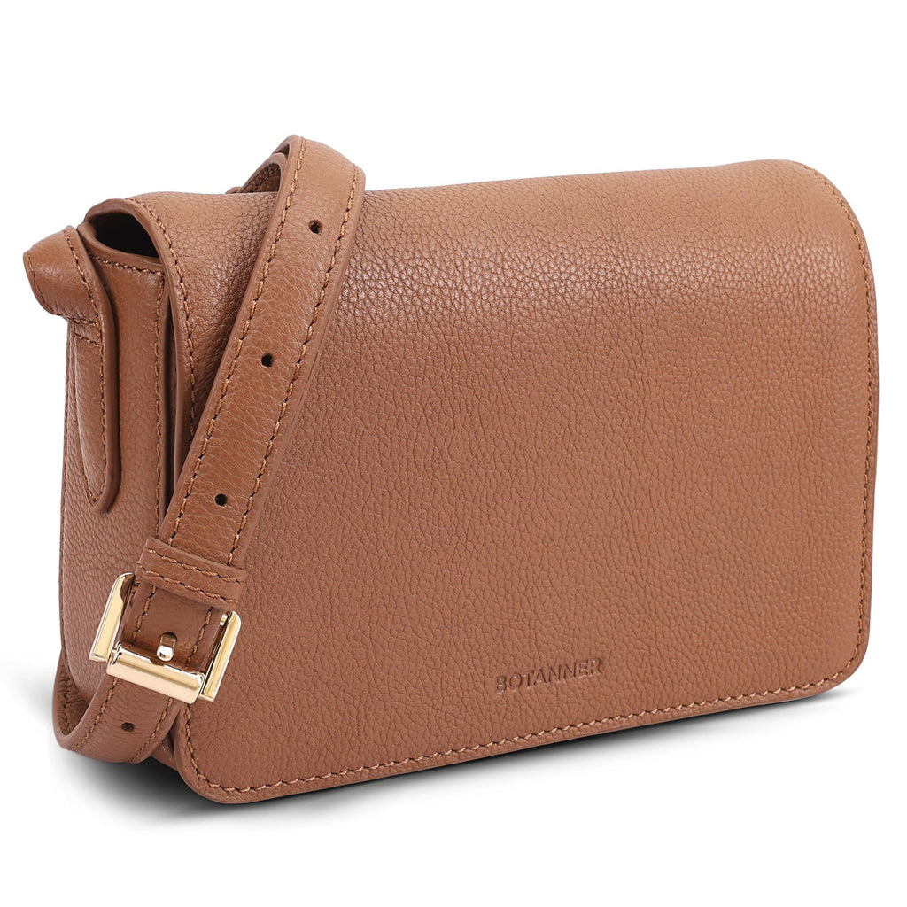 Genuine Leather Crossbody Shoulder Bag with Adjustable Strap Y450555