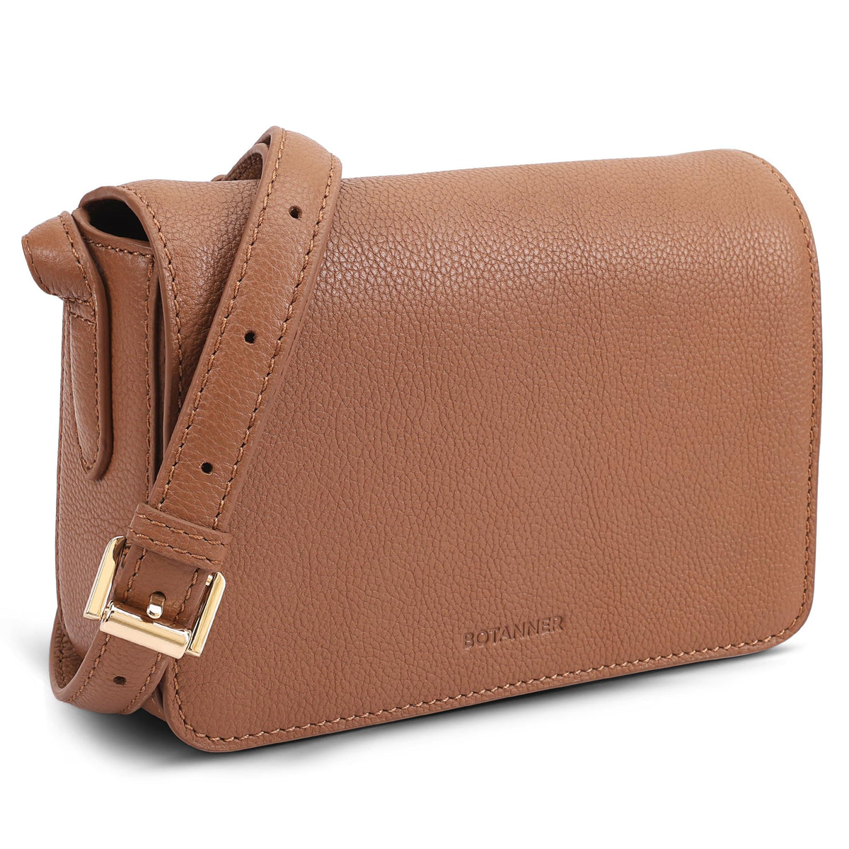 Genuine Leather Crossbody Shoulder Bag with Adjustable Strap Y450555