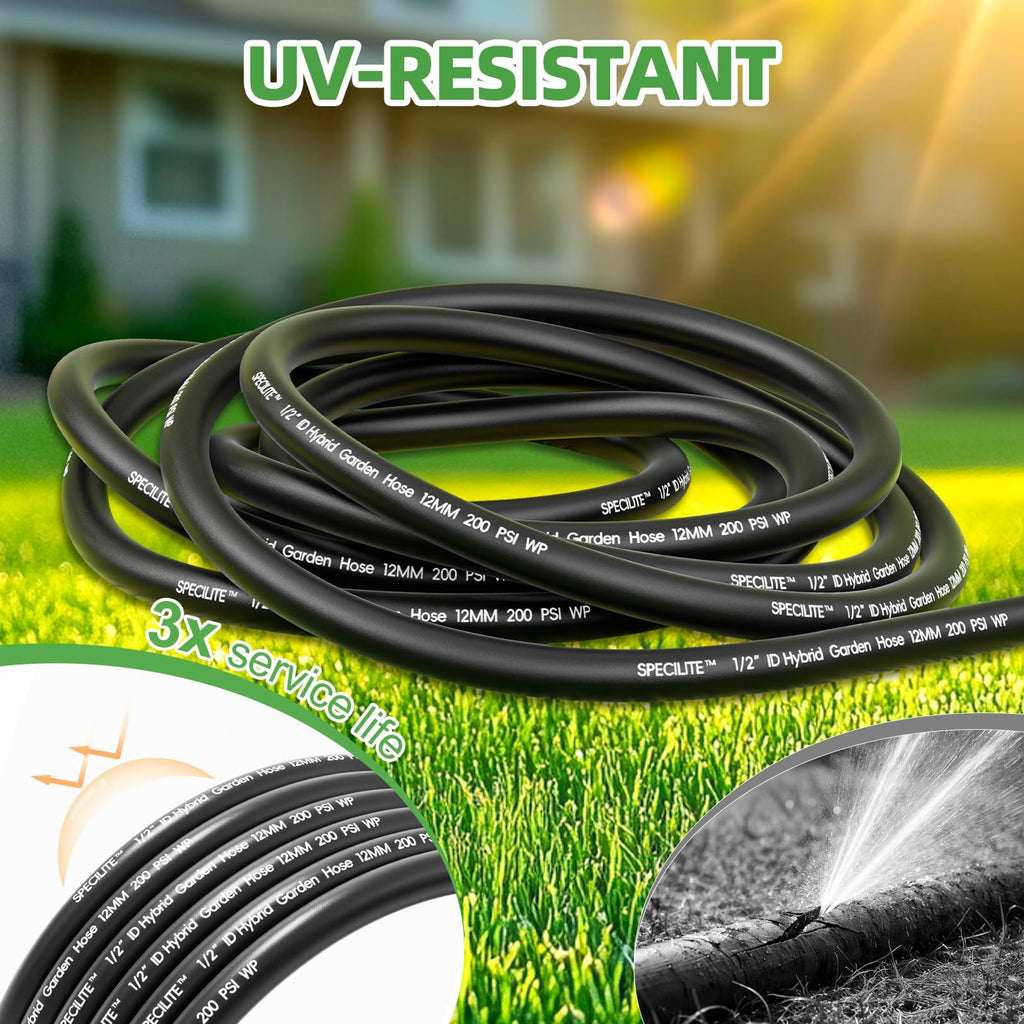 Lightweight Garden Water Hose 25 Ft x 1/2" W175