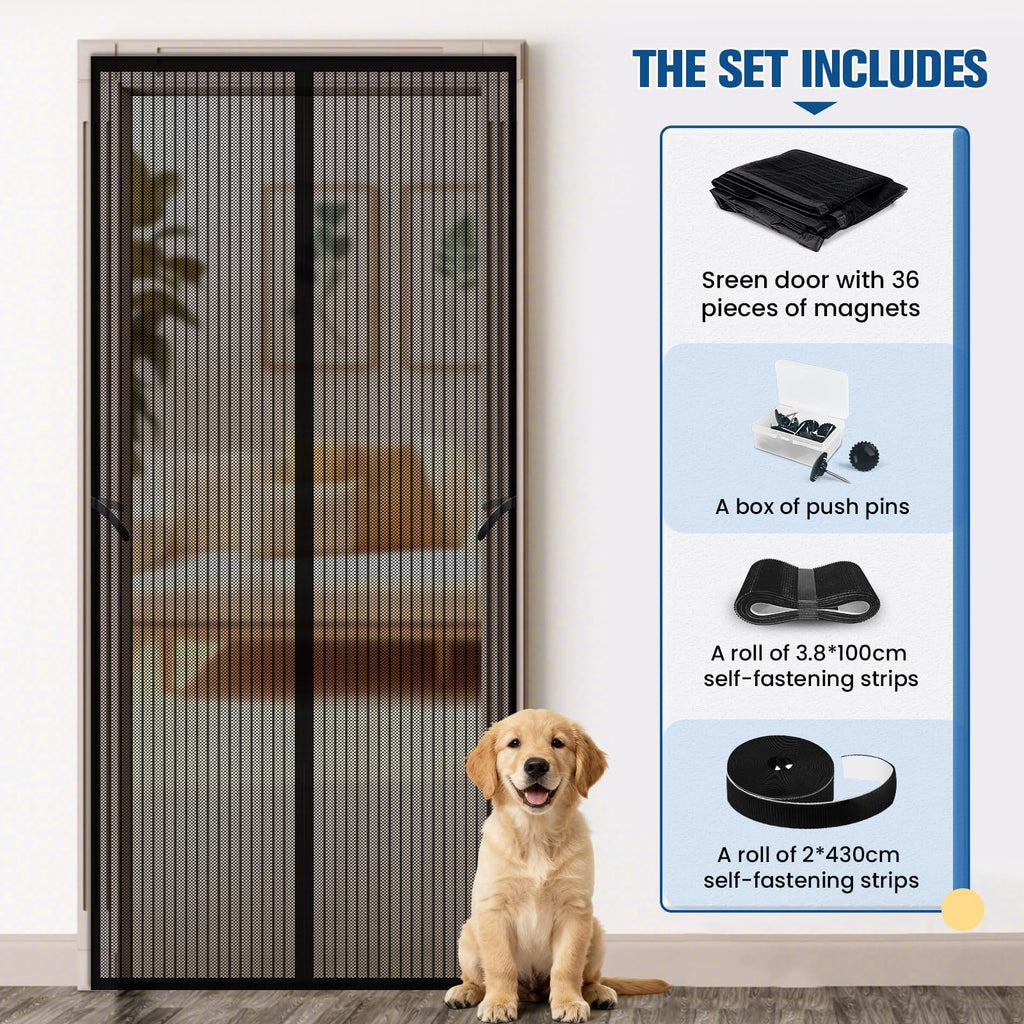 Magnetic Screen Door 38"×83" Z352
