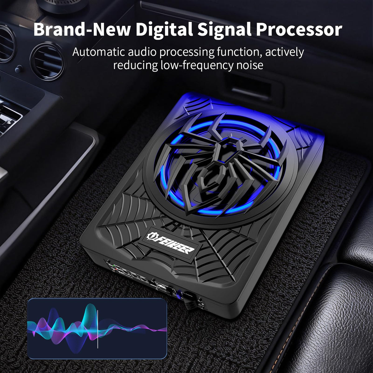 1200W Slim Underseat Subwoofer and Amp Package J59239