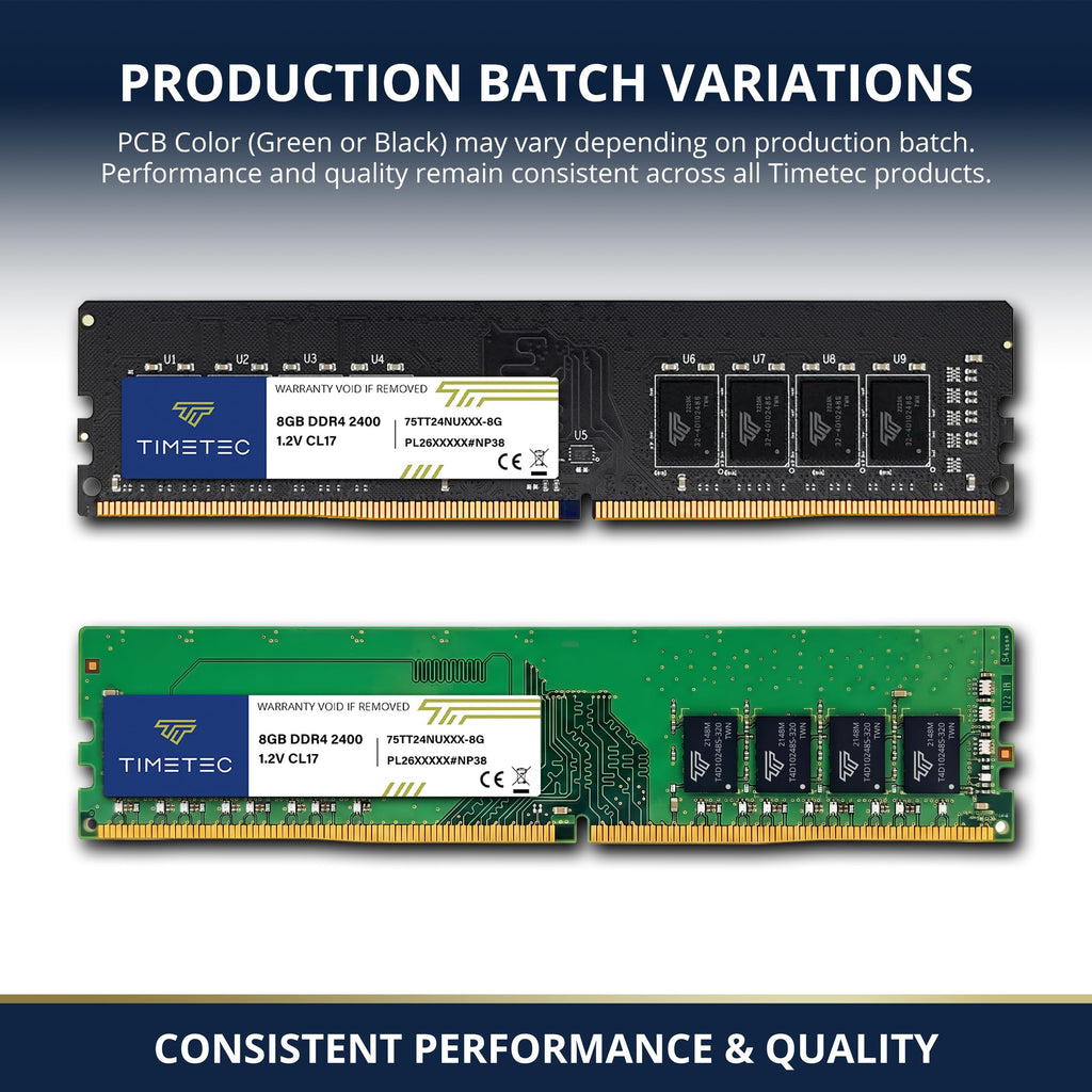 16GB Kit DDR4 2400MHz UDIMM Desktop RAM 288-Pin Non-ECC Unbuffered DIMM Memory F176011