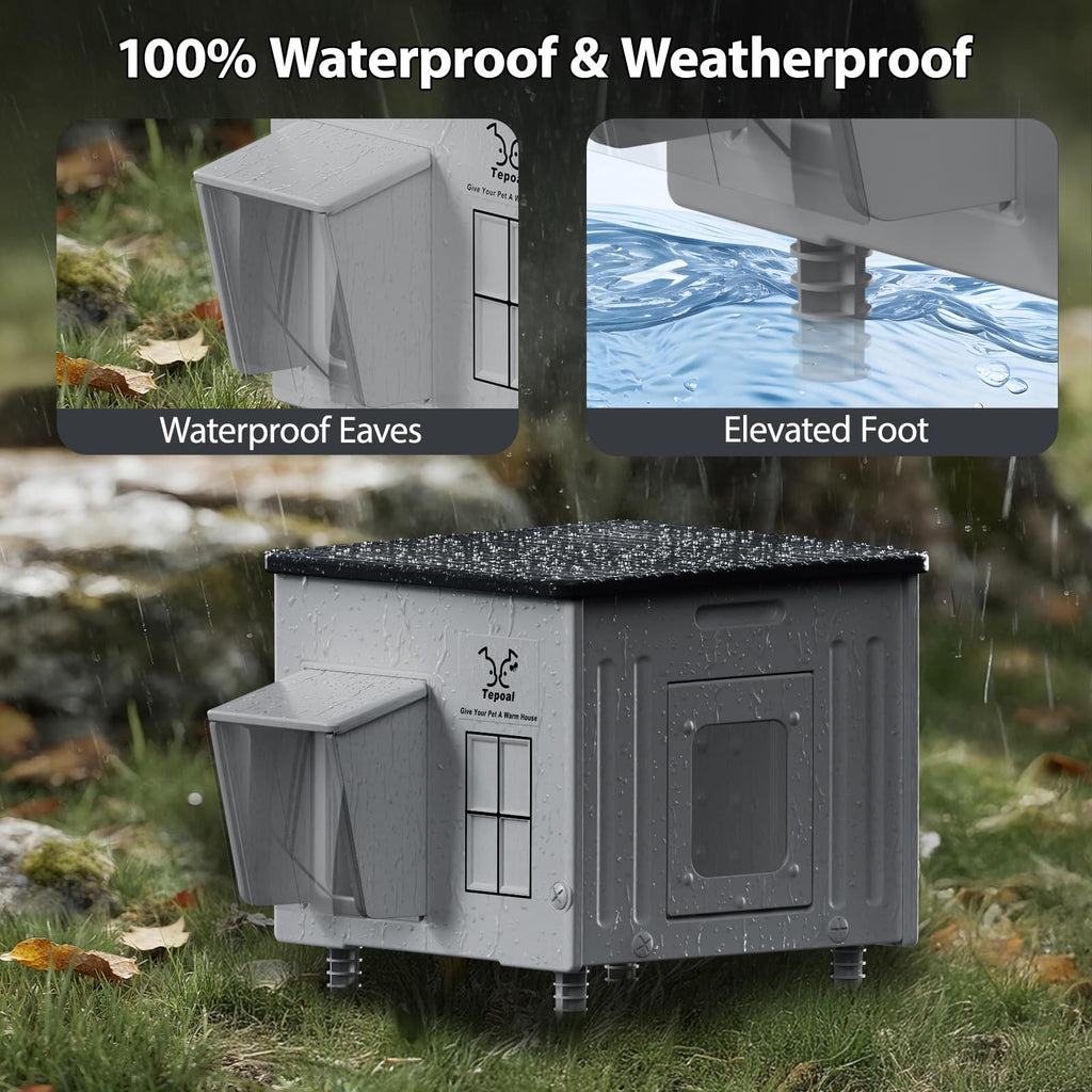 Heated Waterproof Insulated Cat House I865939