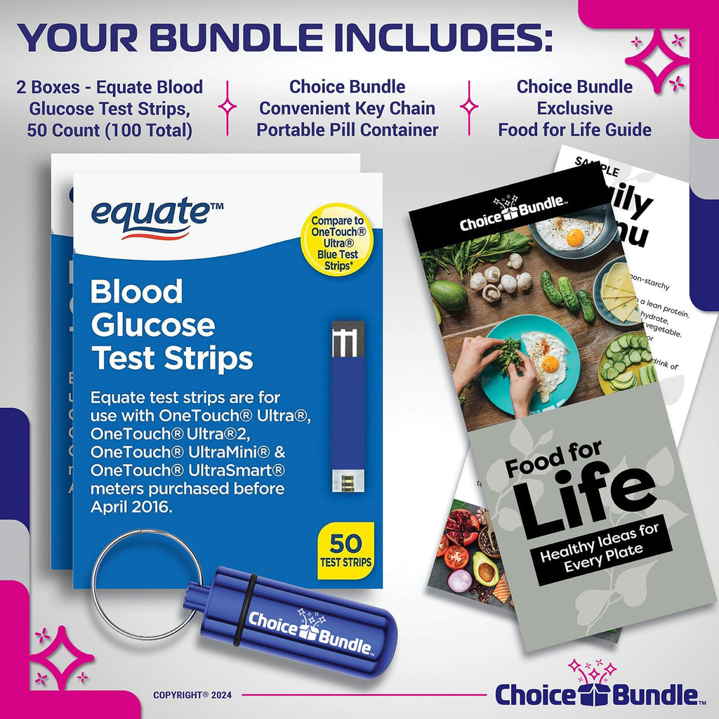 Blood Glucose Test Strips 100 Total C7651