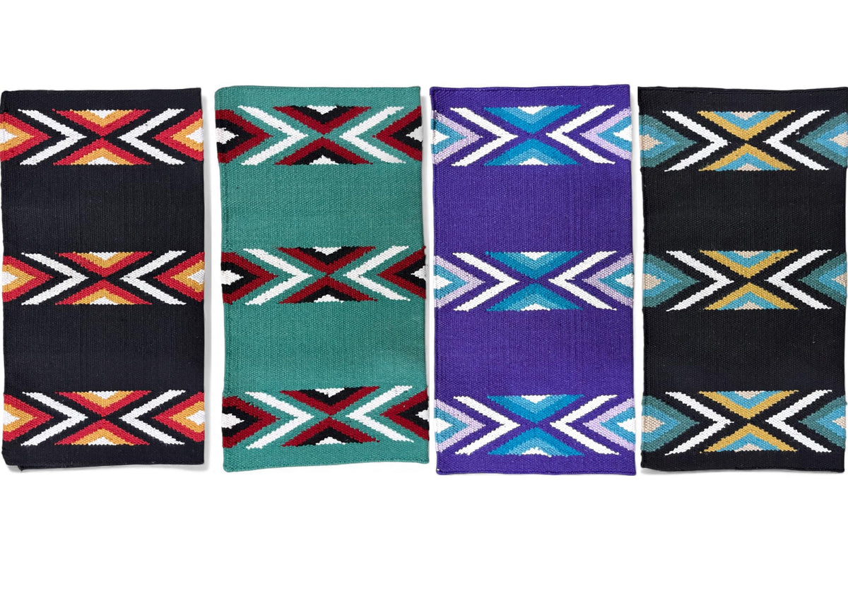 New Zealand Wool Handwoven Horse Saddle Blanket 36x34 Inches W485737