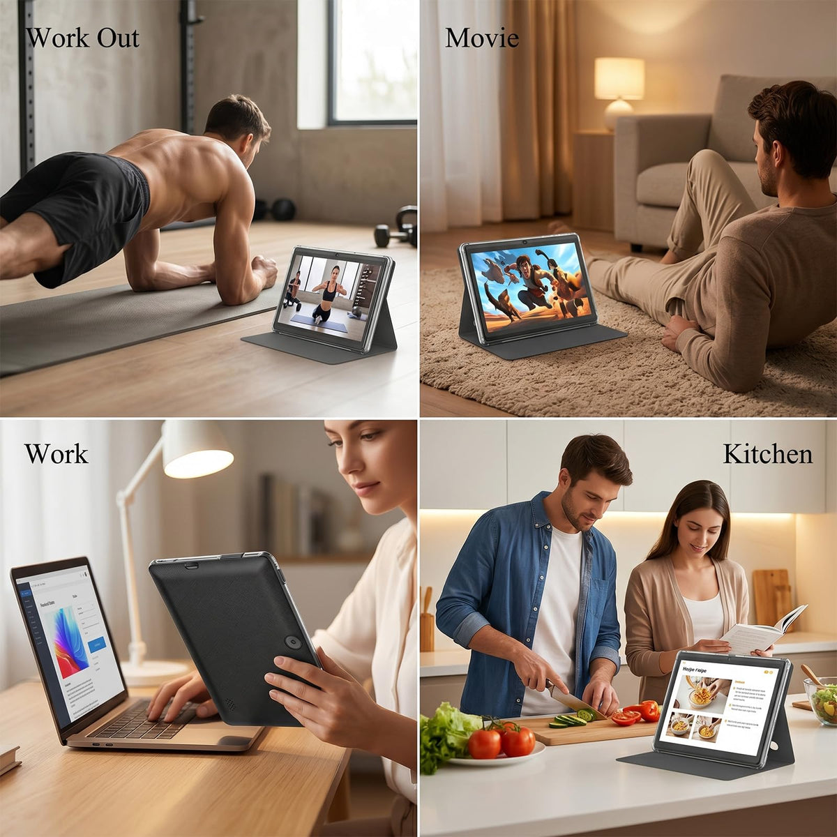7 Inch Android Tablet with Protective Case, 8GB RAM 32GB ROM R270