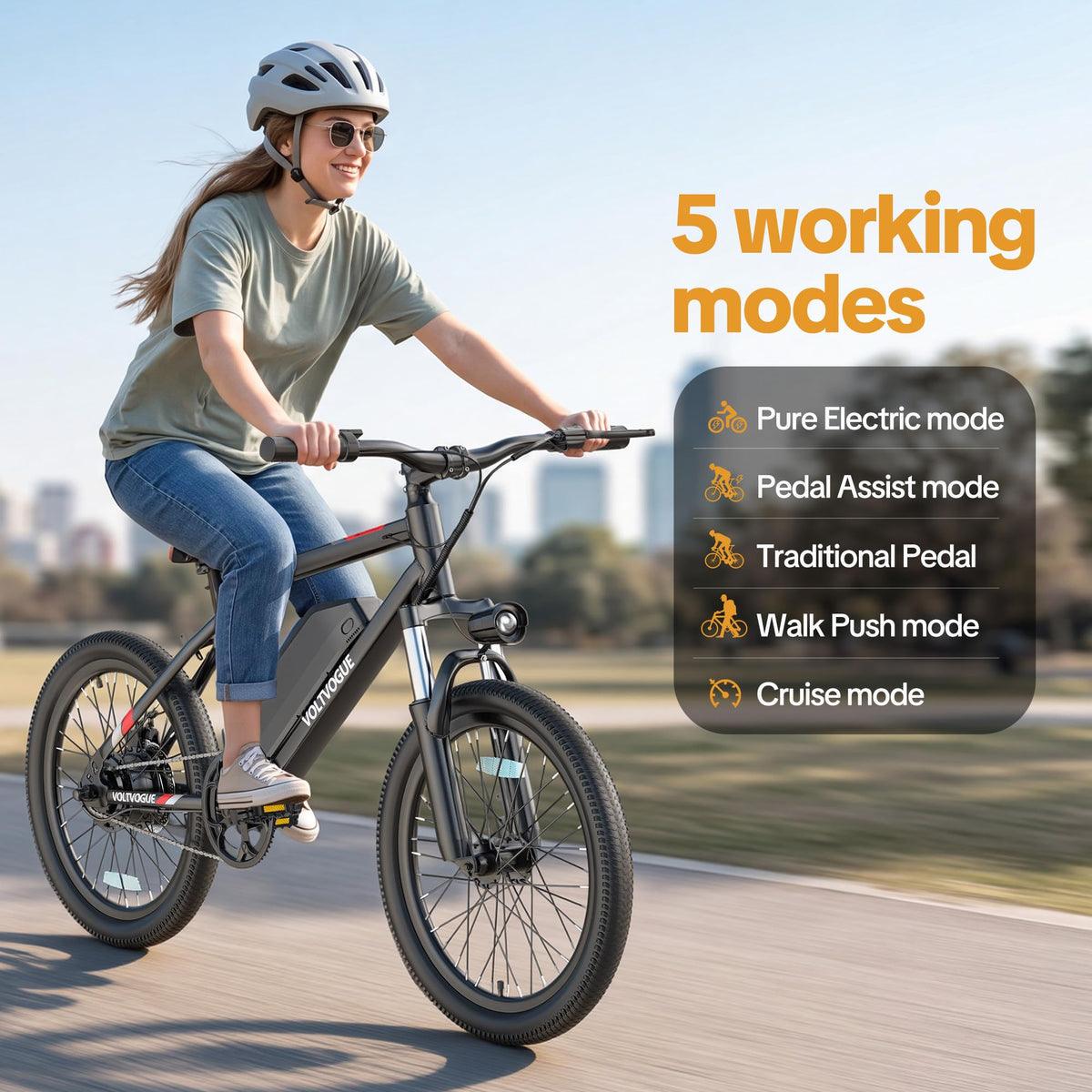48V 1000W Peak Motor 22 mph 20Inch Fat Tires Electric E-Bike K157