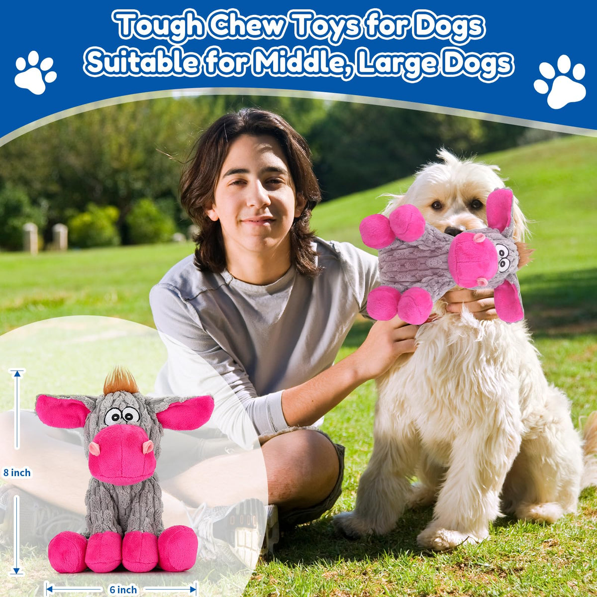 Plush Squeaky Stuffed Animal Chew Toys Z537