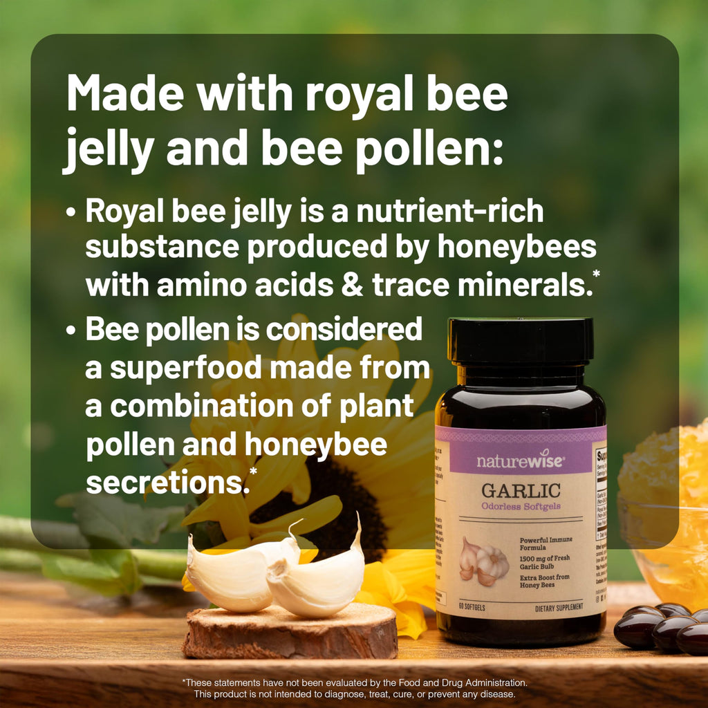 Odorless Garlic Softgels with Royal Jelly & Pollen D763497