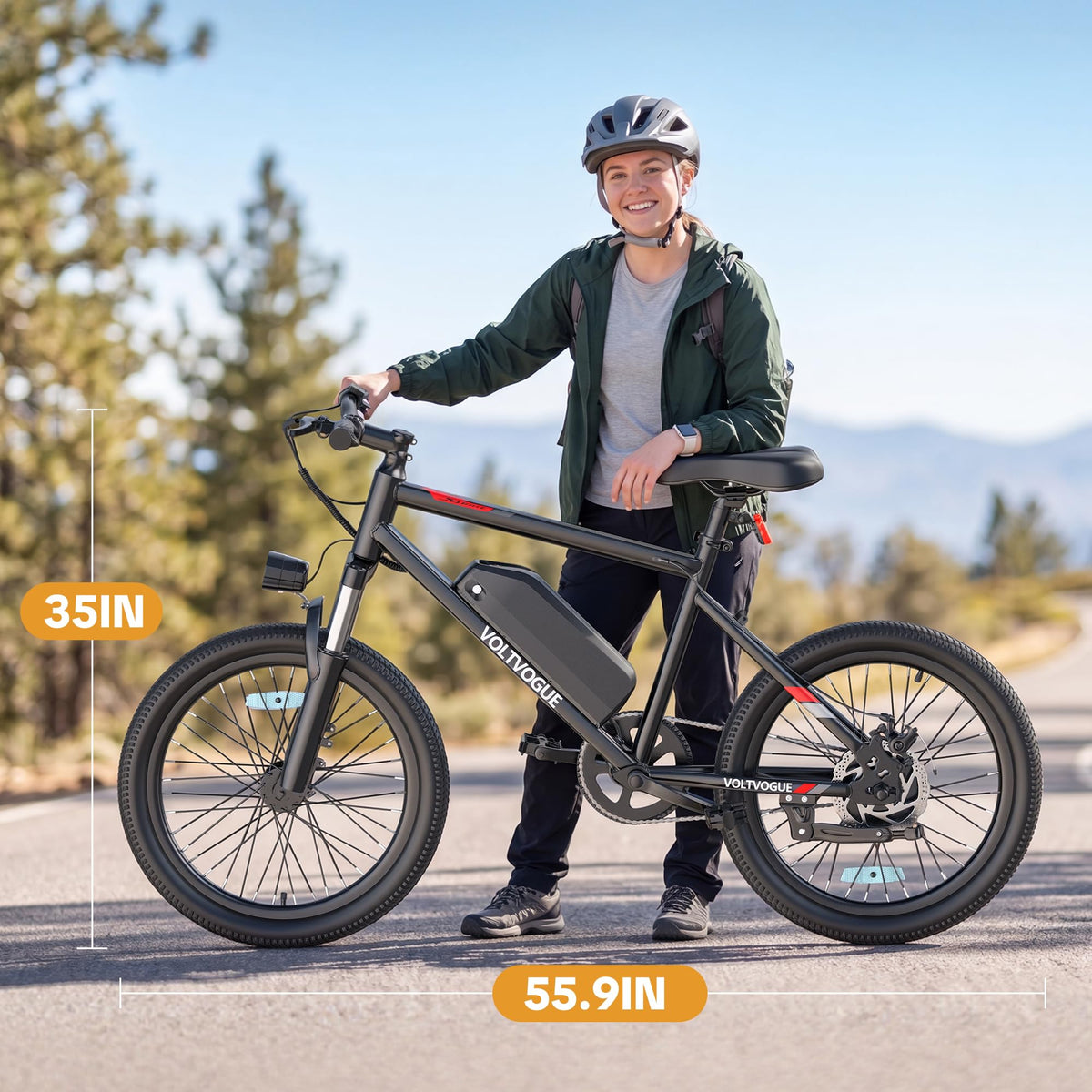 48V 1000W Peak Motor 22 mph 20Inch Fat Tires Electric E-Bike K157