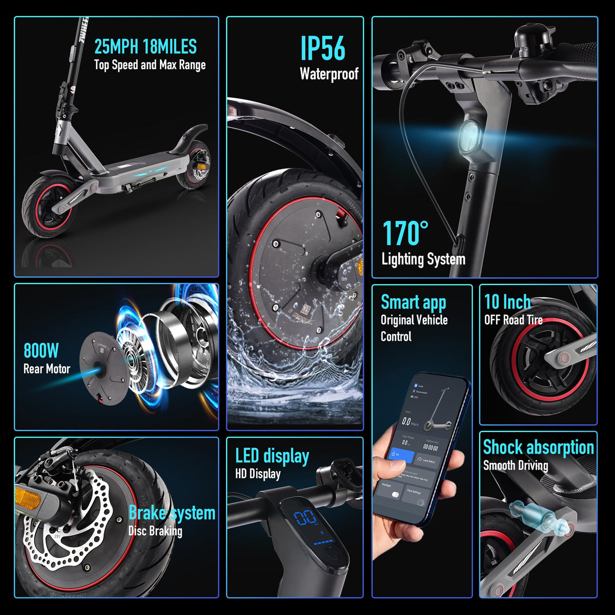10-Inch Off-Road Electric Scooter X2111