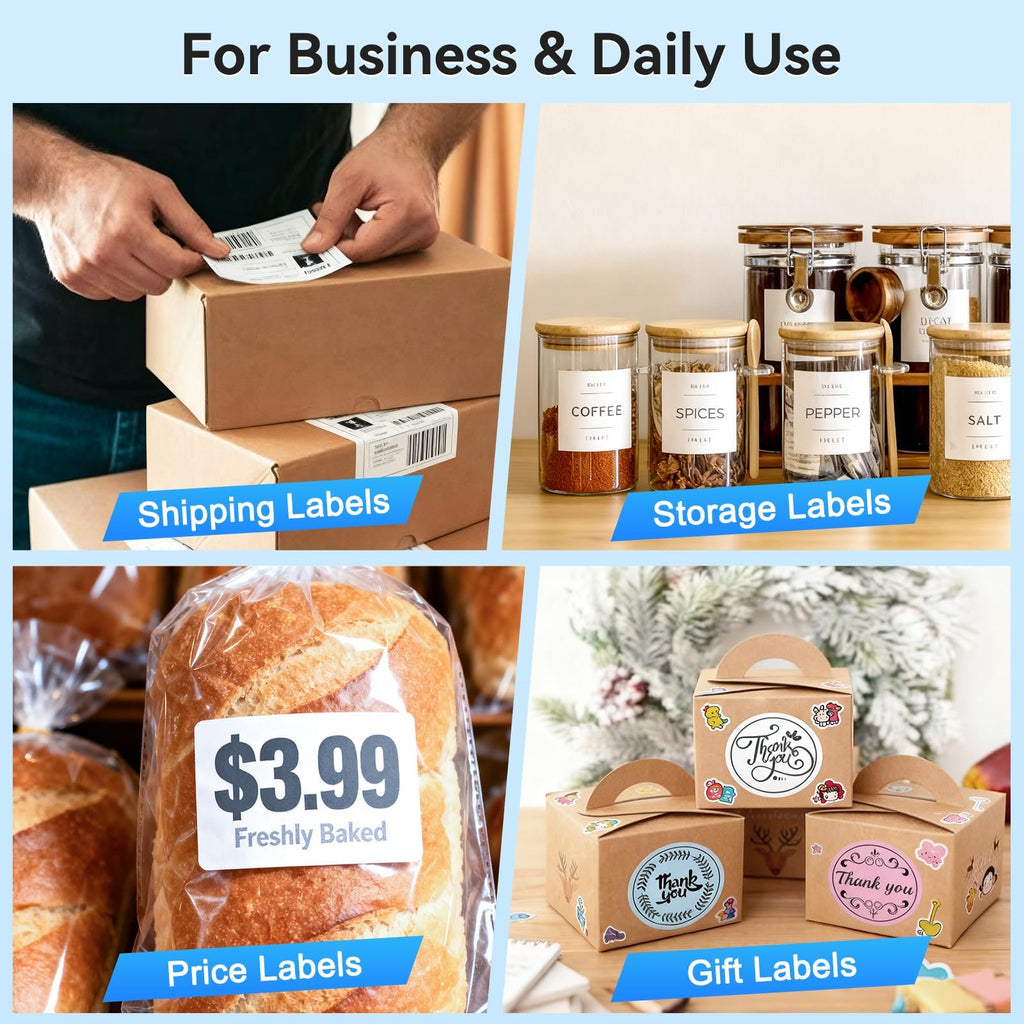 Bluetooth Thermal Shipping Label Printer, Wireless 4x6 T906995