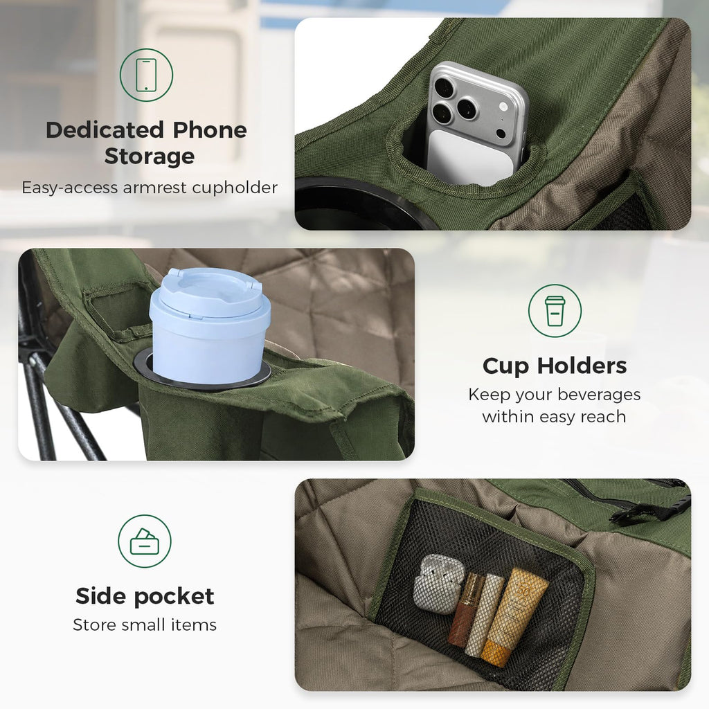 Oversized Camping Chairs 2 Pack M6011