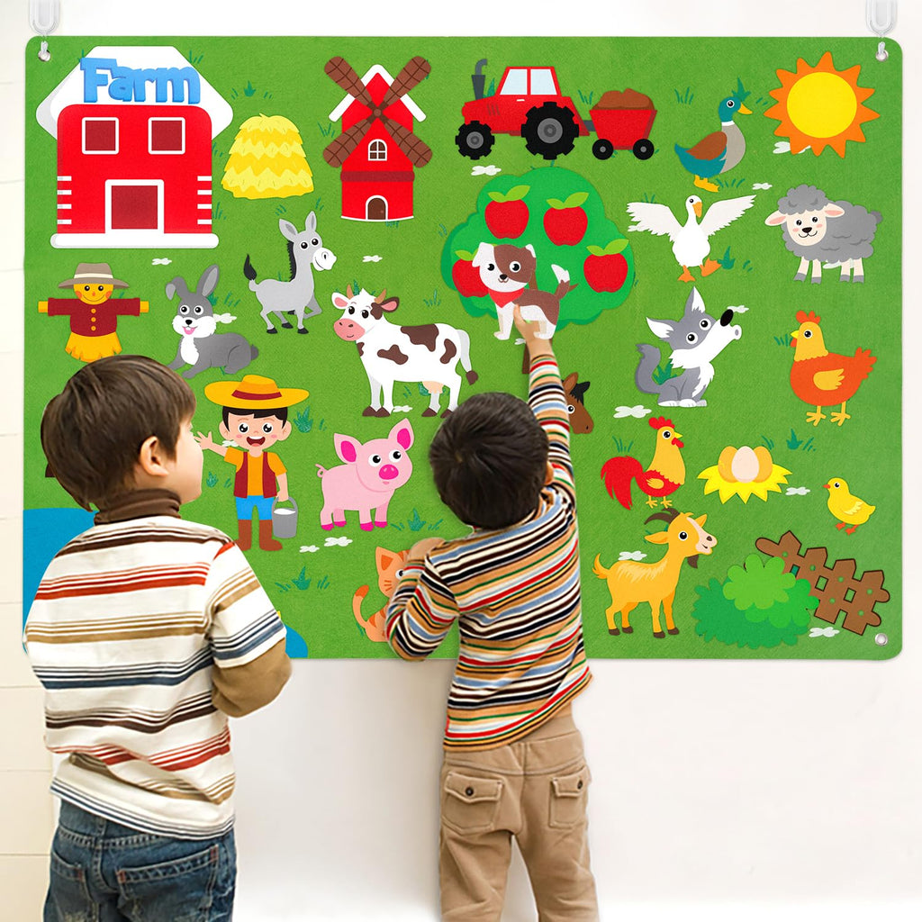 Farm Animals Felt Board Set 38Pcs M851893