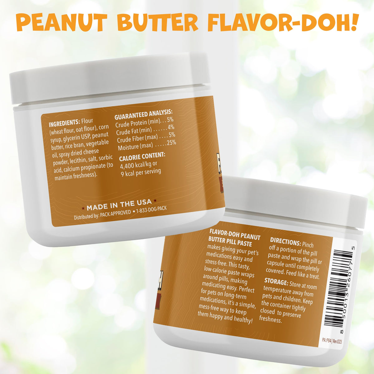 Peanut Butter Pill Wrap for Dogs 4.2oz Y809581