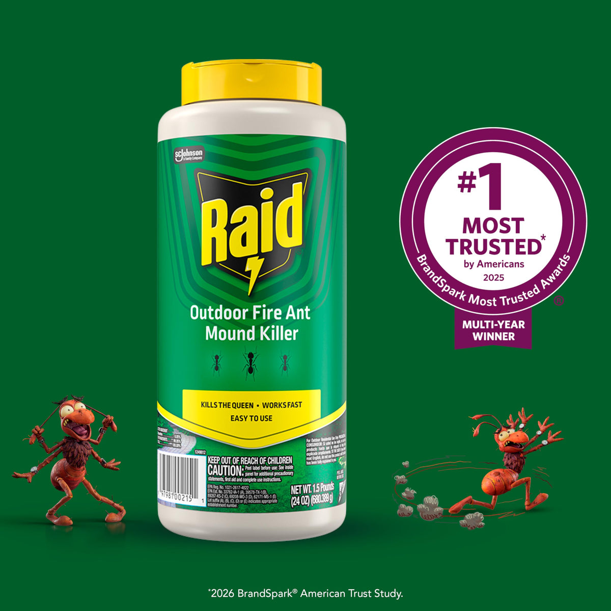 Outdoor Fire Ant Killer Dust 24 oz J1101