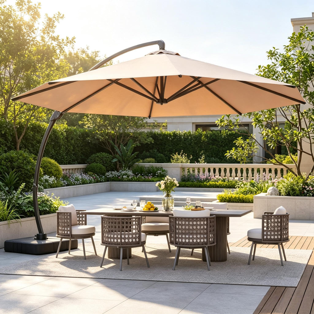 11 FT Aluminum Offset Cantilever Umbrella J723