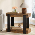 2-Tier Narrow End Table with Storage Shelf H5153