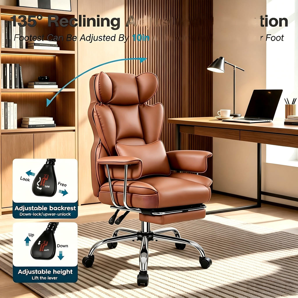 Big and Tall High Back Office Chair with Footrest F30864