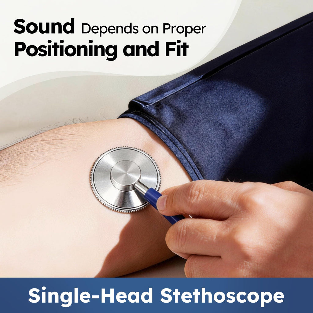 Blood Pressure Cuff and Stethoscope Kit with D-Ring, Standard Adult Size, Navy A633871