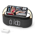 Bluetooth Speaker with Wireless Charger FM Radio LED Light W90733
