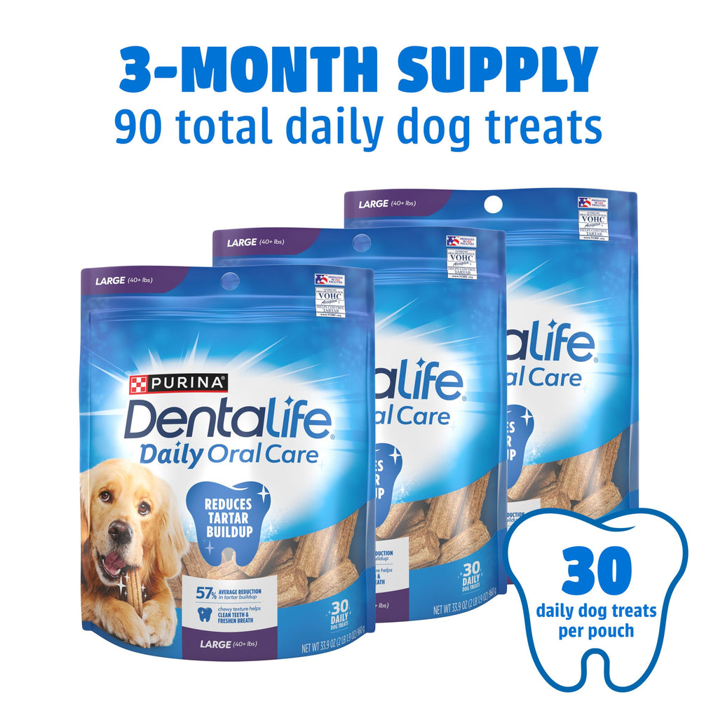 Daily Oral Care Dental Chews for Large Dogs 90 ct S82827