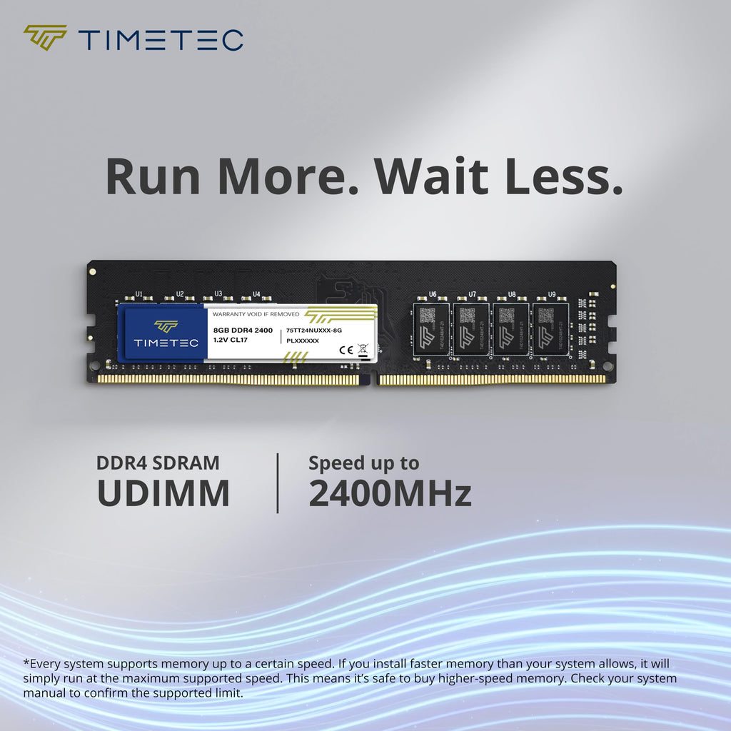 16GB Kit DDR4 2400MHz UDIMM Desktop RAM 288-Pin Non-ECC Unbuffered DIMM Memory F176011