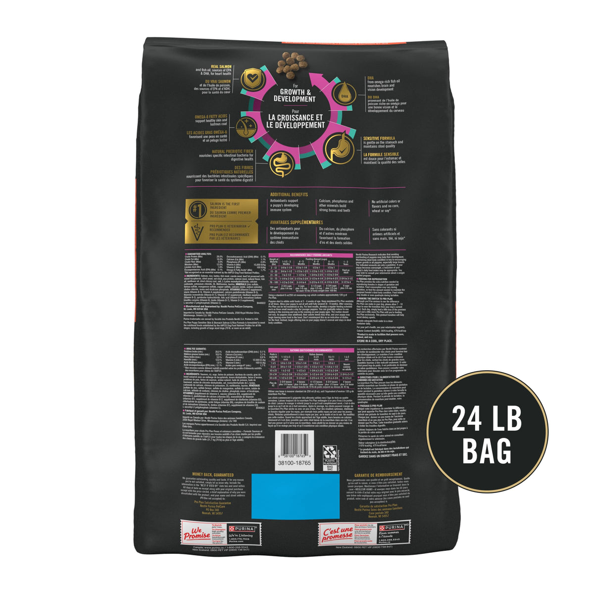 Salmon Puppy Dog Food 24 lb Bag P208777